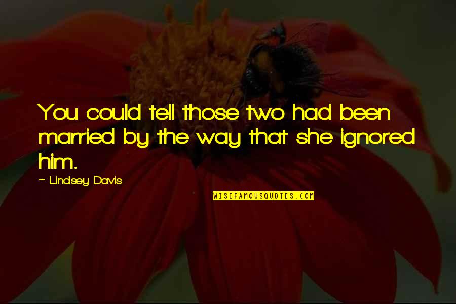 Interface In Java Quotes By Lindsey Davis: You could tell those two had been married