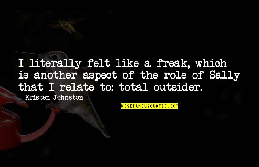 Interior Design Related Quotes By Kristen Johnston: I literally felt like a freak, which is Interior Design Related Quotes By Kristen Johnston: I literally felt like a freak, which is