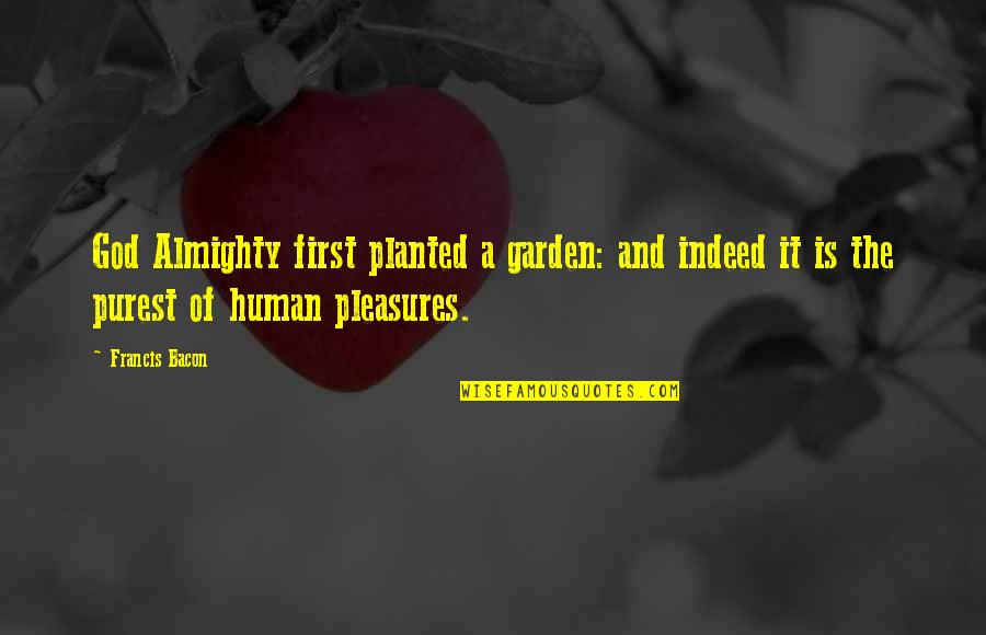 Internet Bullying Quotes By Francis Bacon: God Almighty first planted a garden: and indeed