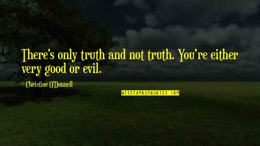 Internet Searches Quotes By Christine O'Donnell: There's only truth and not truth. You're either