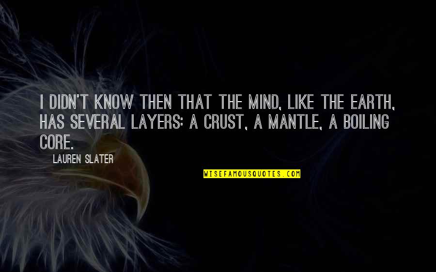 Interrupted Sleep Quotes By Lauren Slater: I didn't know then that the mind, like