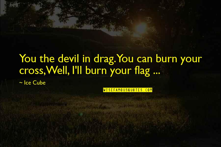 Intervallis Quotes By Ice Cube: You the devil in drag.You can burn your