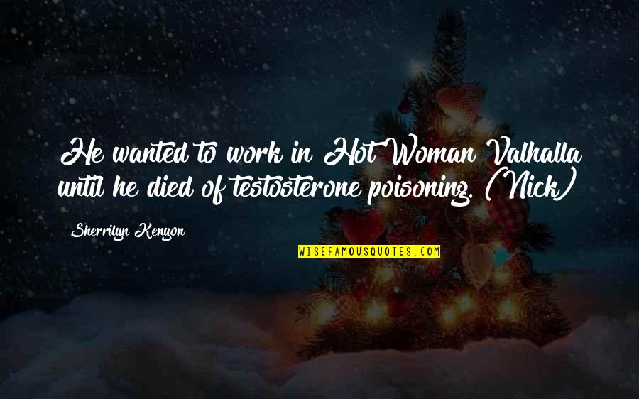 Interview With A Vampire Claudia Quotes By Sherrilyn Kenyon: He wanted to work in Hot Woman Valhalla