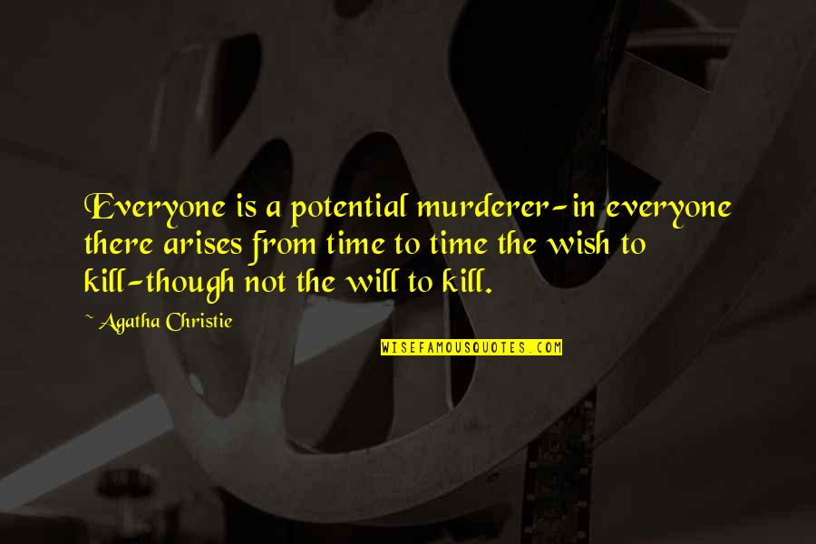 Intervju Balkan Quotes By Agatha Christie: Everyone is a potential murderer-in everyone there arises Intervju Balkan Quotes By Agatha Christie: Everyone is a potential murderer-in everyone there arises
