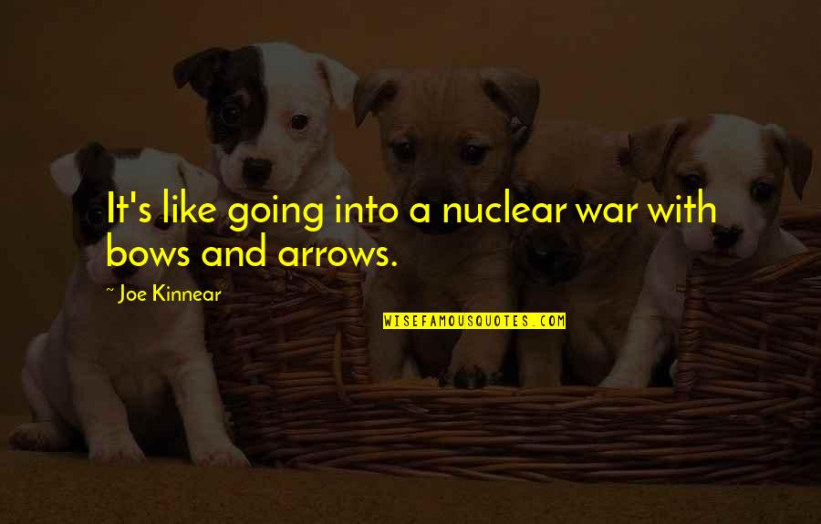 Intimidadora Quotes By Joe Kinnear: It's like going into a nuclear war with Intimidadora Quotes By Joe Kinnear: It's like going into a nuclear war with