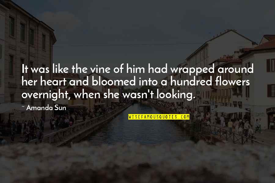 Into The Sun Quotes By Amanda Sun: It was like the vine of him had