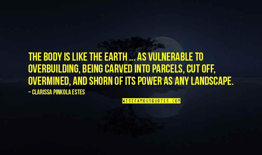 Into'ordinary'and Quotes By Clarissa Pinkola Estes: The body is like the earth ... as