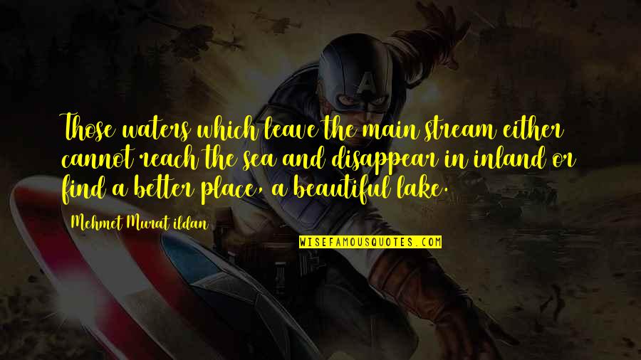 Intoxicacion Quotes By Mehmet Murat Ildan: Those waters which leave the main stream either