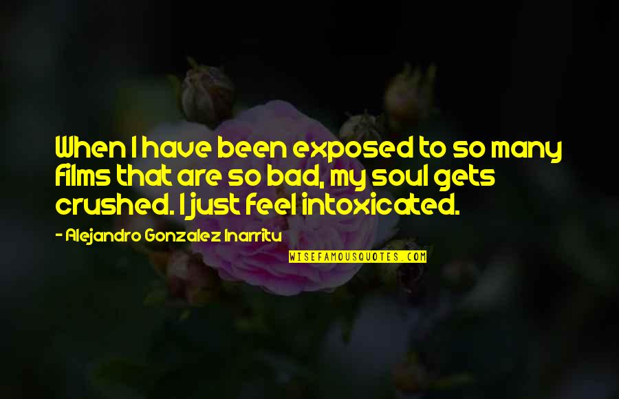 Intoxicated Quotes By Alejandro Gonzalez Inarritu: When I have been exposed to so many