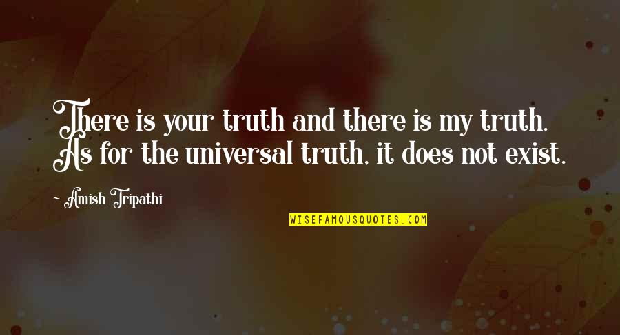 Intravitreal Avastin Quotes By Amish Tripathi: There is your truth and there is my