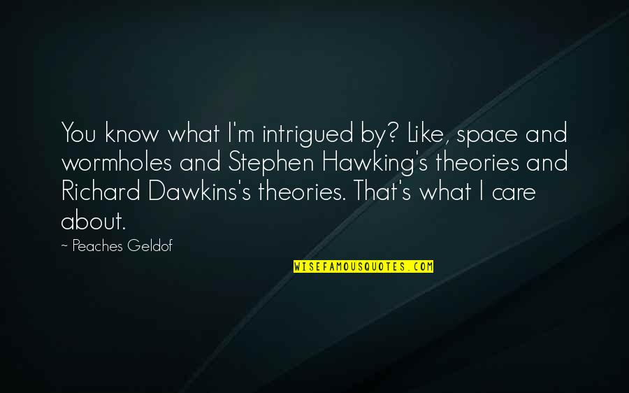 Intrigued Quotes By Peaches Geldof: You know what I'm intrigued by? Like, space