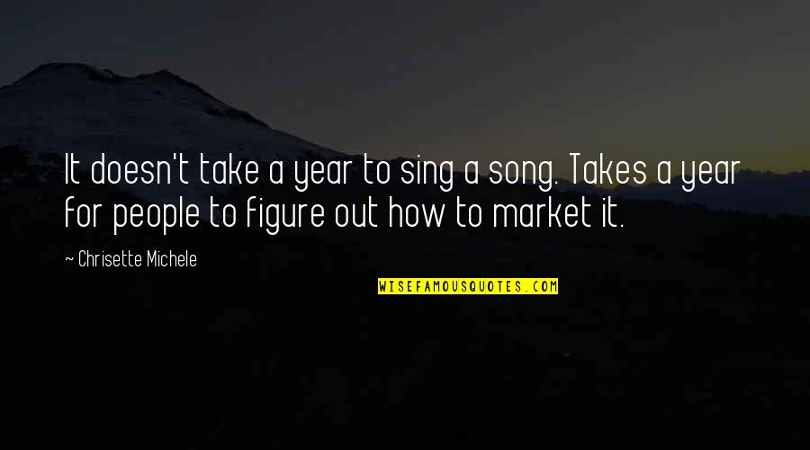 Intriguing Questions Quotes By Chrisette Michele: It doesn't take a year to sing a Intriguing Questions Quotes By Chrisette Michele: It doesn't take a year to sing a