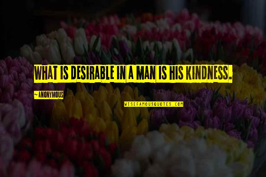 Inui Takumi Quotes By Anonymous: What is desirable in a man is his