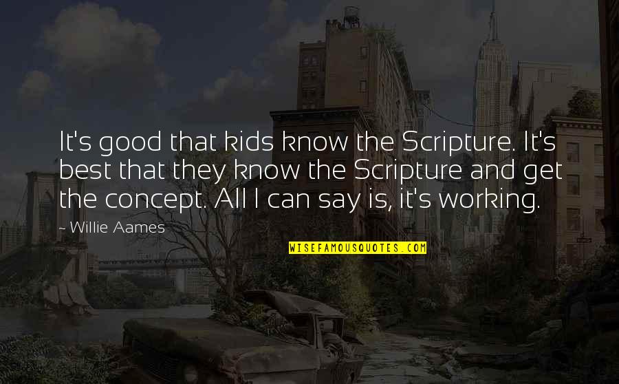 Invadazoid Quotes By Willie Aames: It's good that kids know the Scripture. It's
