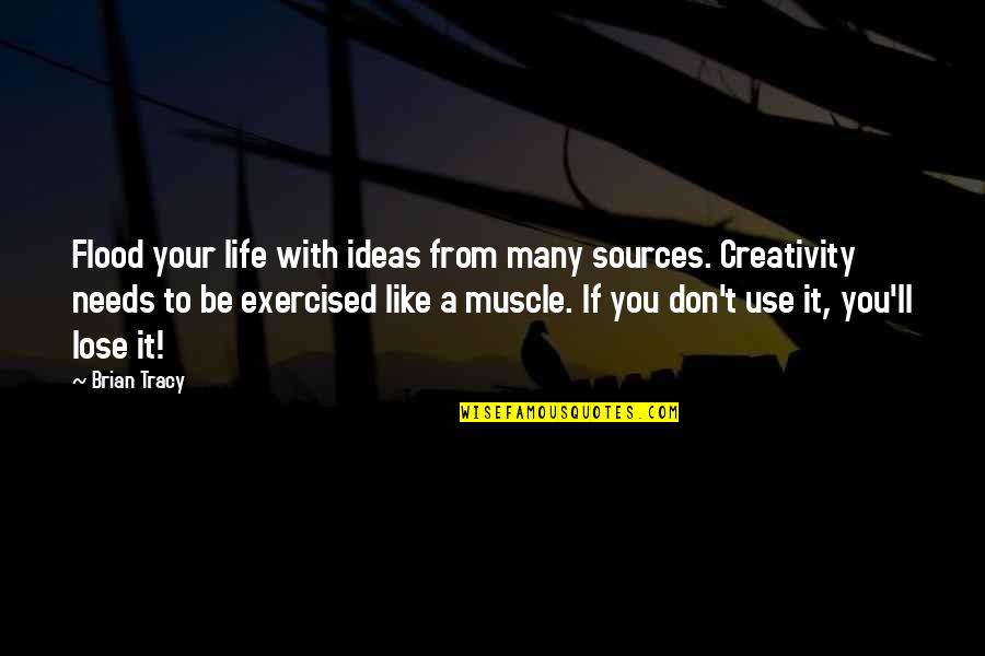 Invatam Culorile Quotes By Brian Tracy: Flood your life with ideas from many sources.