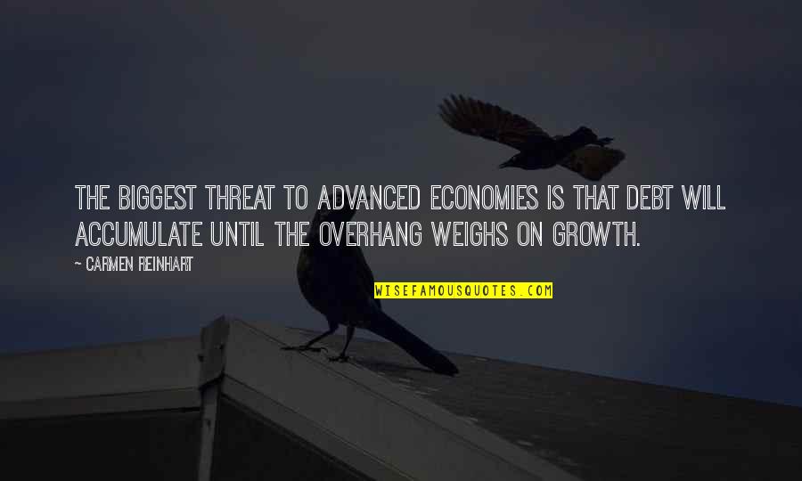 Investing Quotes By Carmen Reinhart: The biggest threat to advanced economies is that