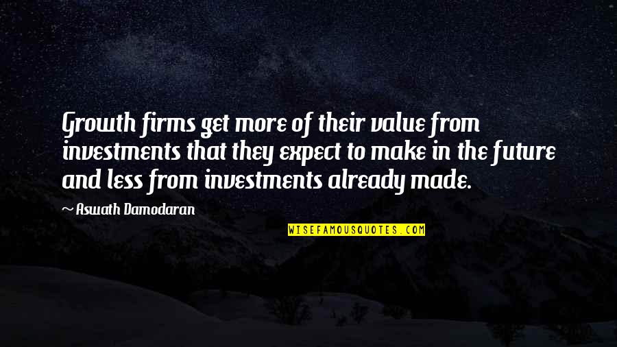 Investments In Future Quotes By Aswath Damodaran: Growth firms get more of their value from Investments In Future Quotes By Aswath Damodaran: Growth firms get more of their value from