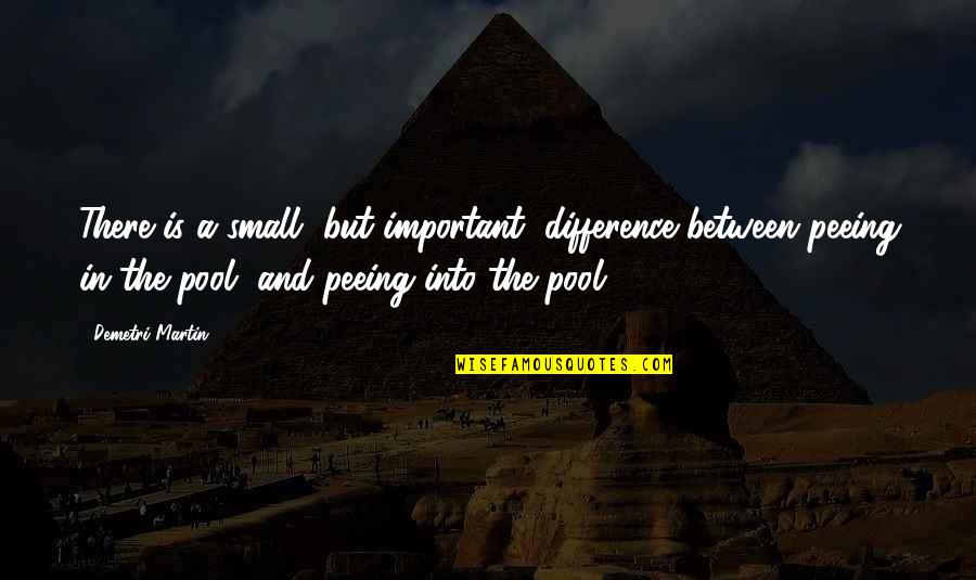 Invicti Charms Quotes By Demetri Martin: There is a small, but important, difference between Invicti Charms Quotes By Demetri Martin: There is a small, but important, difference between