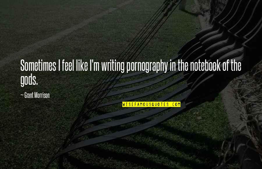 Invisibles Quotes By Grant Morrison: Sometimes I feel like I'm writing pornography in