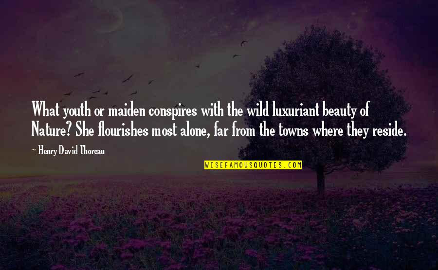 Involucrandonos Quotes By Henry David Thoreau: What youth or maiden conspires with the wild Involucrandonos Quotes By Henry David Thoreau: What youth or maiden conspires with the wild