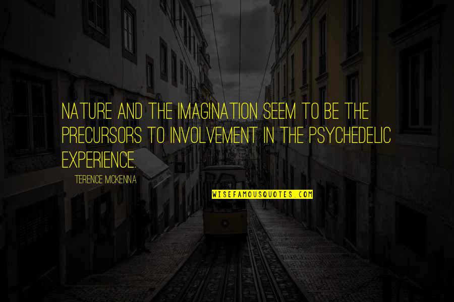 Involvement Quotes By Terence McKenna: Nature and the imagination seem to be the