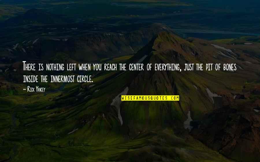 Inyamazane Quotes By Rick Yancey: There is nothing left when you reach the Inyamazane Quotes By Rick Yancey: There is nothing left when you reach the