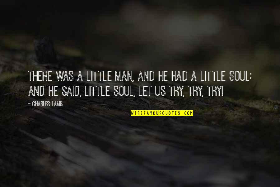 Iofur Quotes By Charles Lamb: There was a little man, and he had