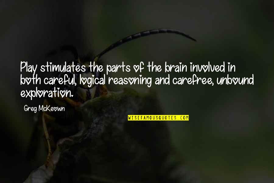 Iorwerth Drwyndwn Quotes By Greg McKeown: Play stimulates the parts of the brain involved Iorwerth Drwyndwn Quotes By Greg McKeown: Play stimulates the parts of the brain involved