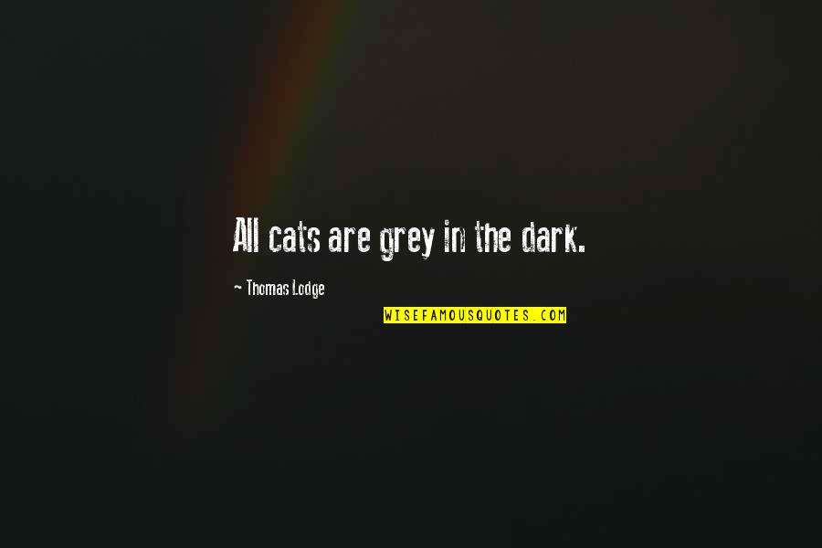 Iperceive Quotes By Thomas Lodge: All cats are grey in the dark.