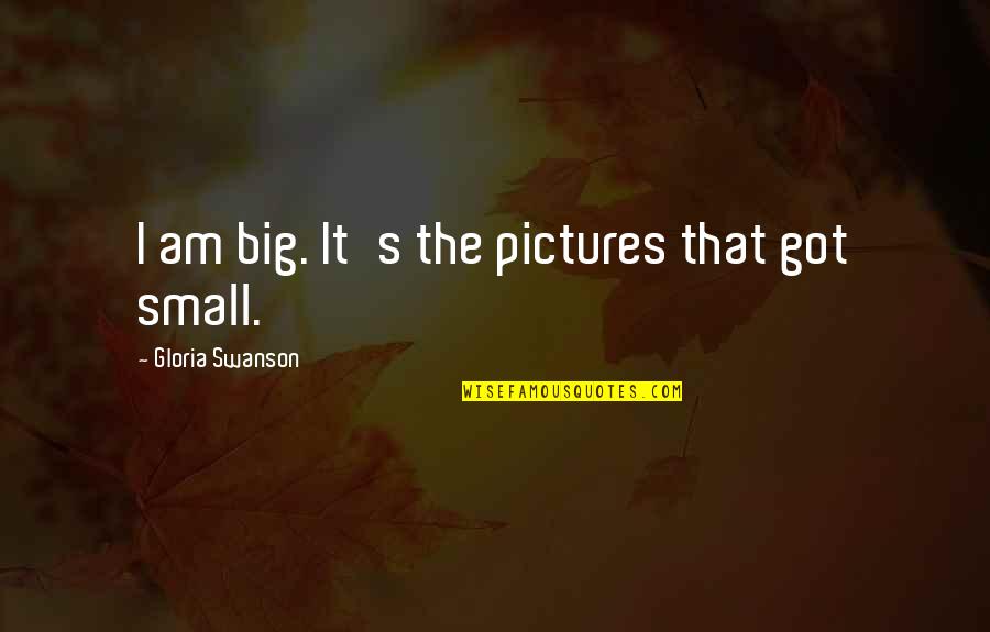 Ipl Rcb Quotes By Gloria Swanson: I am big. It's the pictures that got Ipl Rcb Quotes By Gloria Swanson: I am big. It's the pictures that got