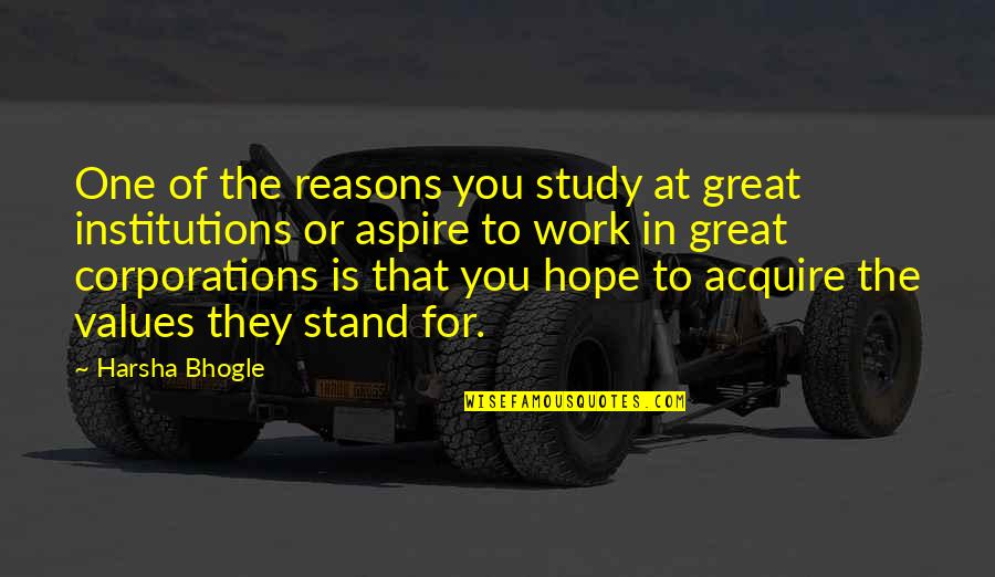 Ipod Air Quotes By Harsha Bhogle: One of the reasons you study at great