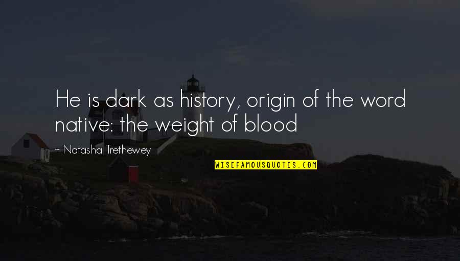 Ipsos Quotes By Natasha Trethewey: He is dark as history, origin of the