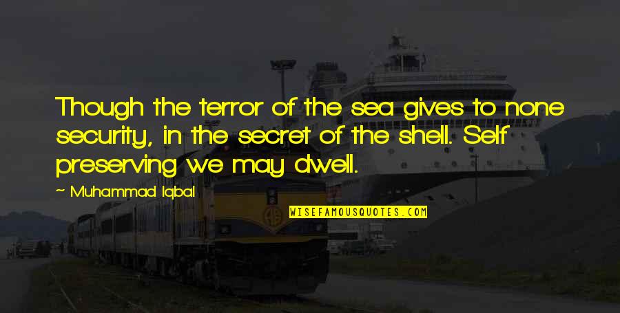 Iqbal Quotes By Muhammad Iqbal: Though the terror of the sea gives to