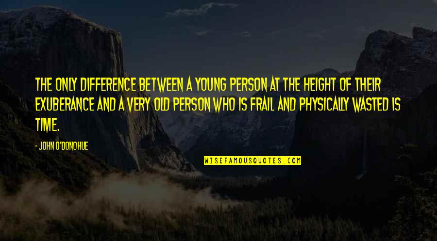 Iraitech Quotes By John O'Donohue: The only difference between a young person at Iraitech Quotes By John O'Donohue: The only difference between a young person at