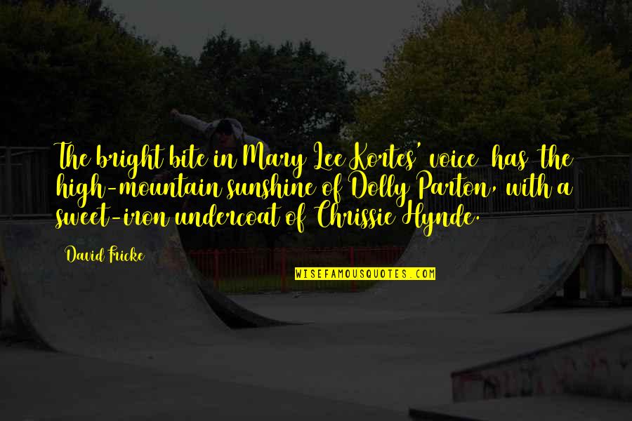Iraner Rap Quotes By David Fricke: The bright bite in Mary Lee Kortes' voice Iraner Rap Quotes By David Fricke: The bright bite in Mary Lee Kortes' voice