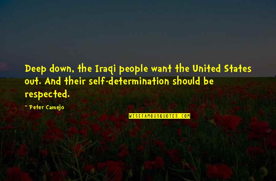 Iraqi Quotes By Peter Camejo: Deep down, the Iraqi people want the United