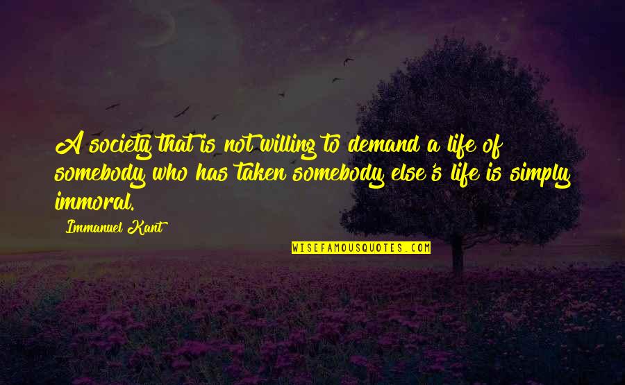 Iravati Bhide Quotes By Immanuel Kant: A society that is not willing to demand Iravati Bhide Quotes By Immanuel Kant: A society that is not willing to demand