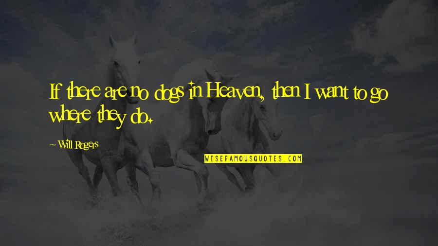 Irdy Crib Quotes By Will Rogers: If there are no dogs in Heaven, then