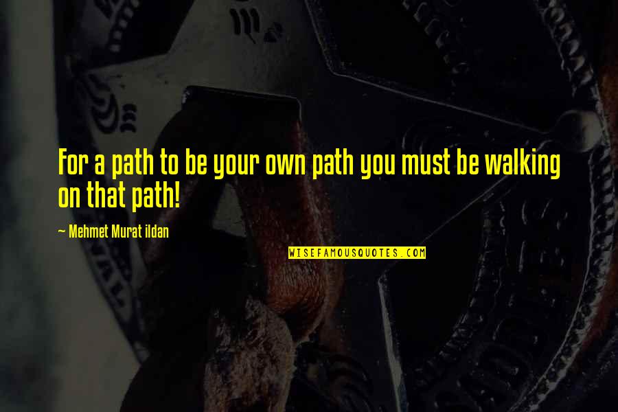 Irene Pepperberg Quotes By Mehmet Murat Ildan: For a path to be your own path