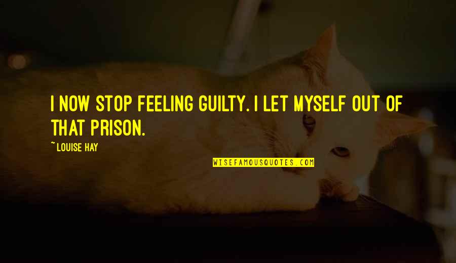 Iriberri Quotes By Louise Hay: I now stop feeling guilty. I let myself