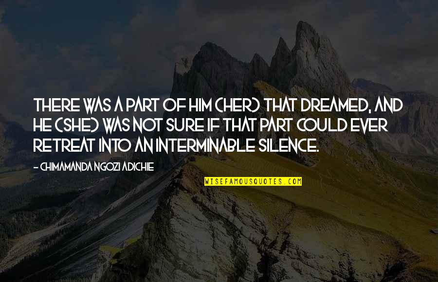 Irish Framed Quotes By Chimamanda Ngozi Adichie: There was a part of him (her) that