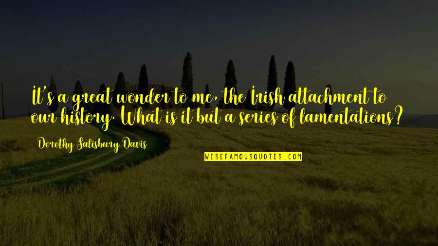 Irish History Quotes By Dorothy Salisbury Davis: It's a great wonder to me, the Irish Irish History Quotes By Dorothy Salisbury Davis: It's a great wonder to me, the Irish