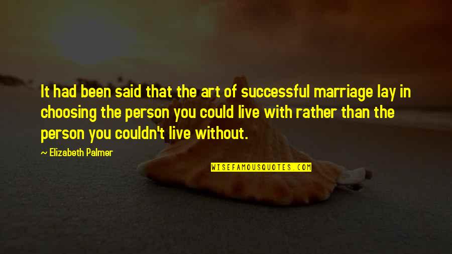 Irish Party Quotes By Elizabeth Palmer: It had been said that the art of