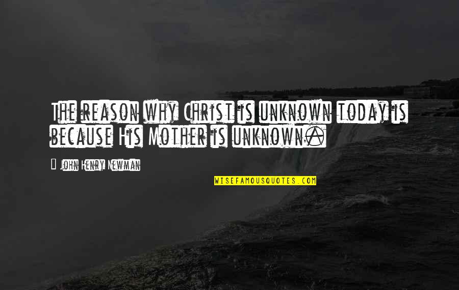 Irmas Cajazeiras Quotes By John Henry Newman: The reason why Christ is unknown today is