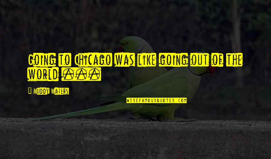 Ironize Quotes By Muddy Waters: Going to Chicago was like going out of