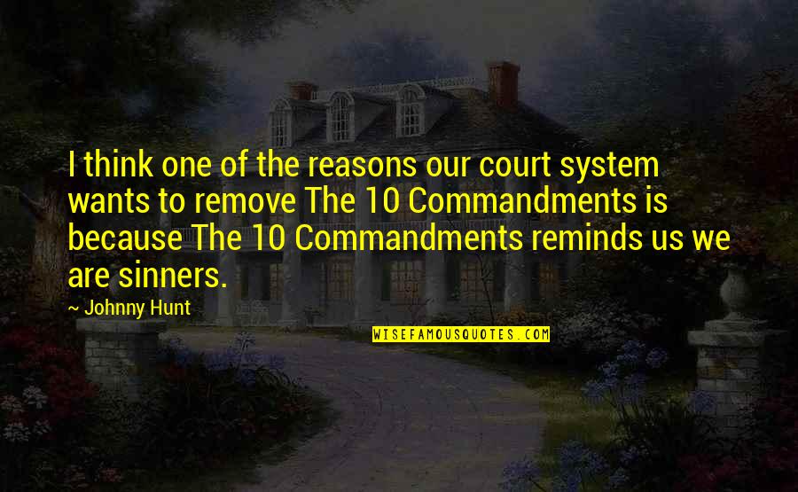 Irradiate Quotes By Johnny Hunt: I think one of the reasons our court Irradiate Quotes By Johnny Hunt: I think one of the reasons our court