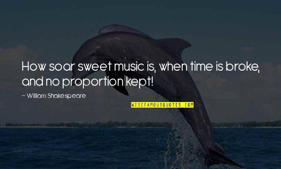 Irreducibility Quotes By William Shakespeare: How soar sweet music is, when time is