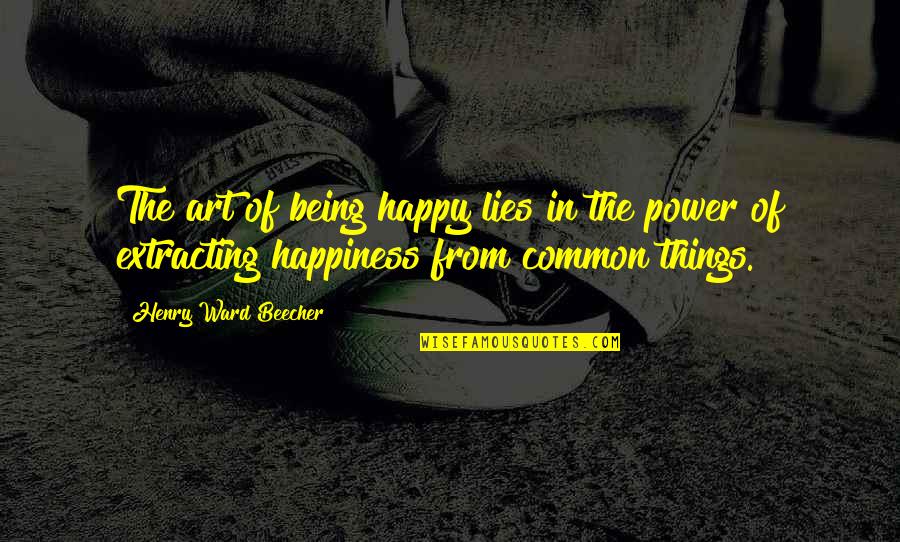 Irrelevancy Crossword Quotes By Henry Ward Beecher: The art of being happy lies in the Irrelevancy Crossword Quotes By Henry Ward Beecher: The art of being happy lies in the