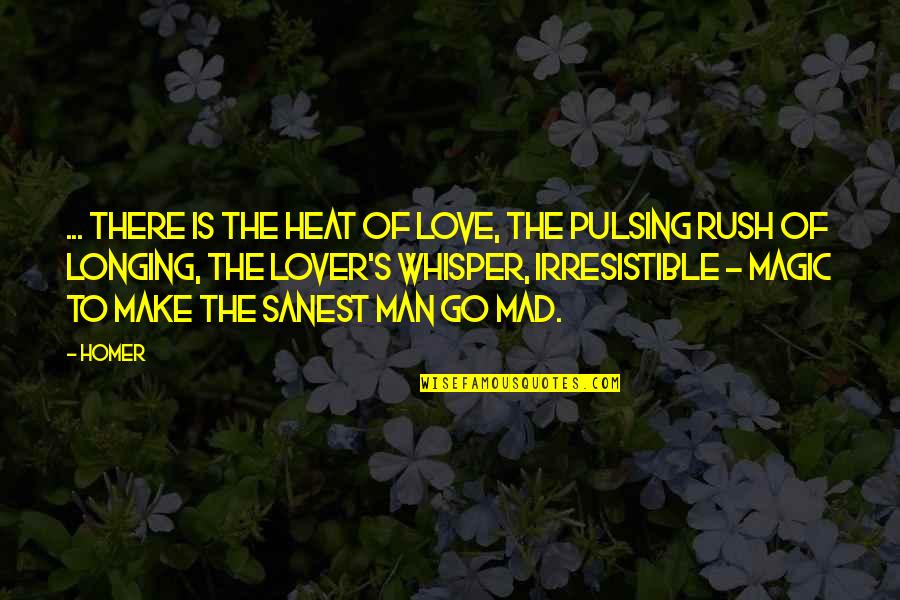 Irresistible Love Quotes By Homer: ... There is the heat of Love, the