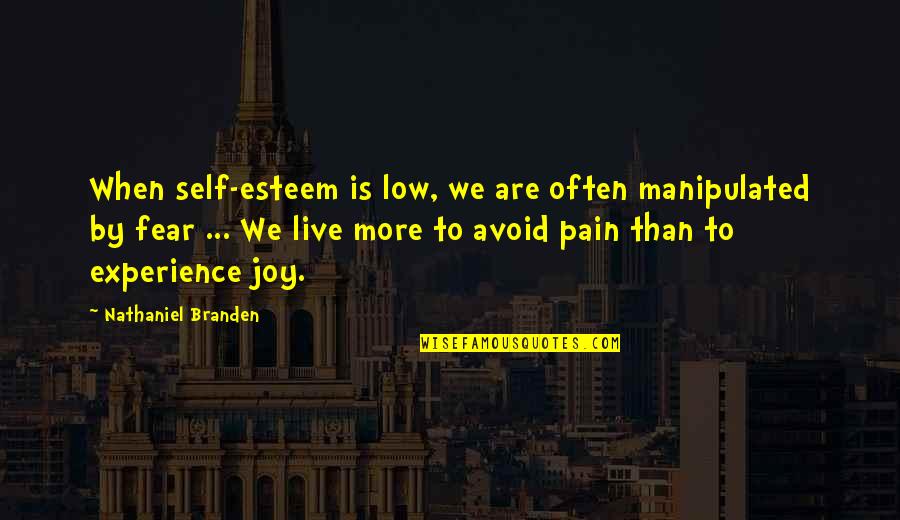 Irresistibles Concord Quotes By Nathaniel Branden: When self-esteem is low, we are often manipulated Irresistibles Concord Quotes By Nathaniel Branden: When self-esteem is low, we are often manipulated